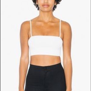 American Apparel White Crop Top
